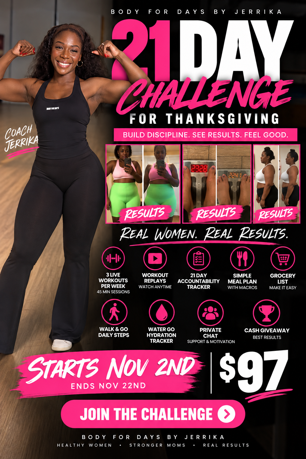 Body For Days — 21 Days to Thanksgiving -