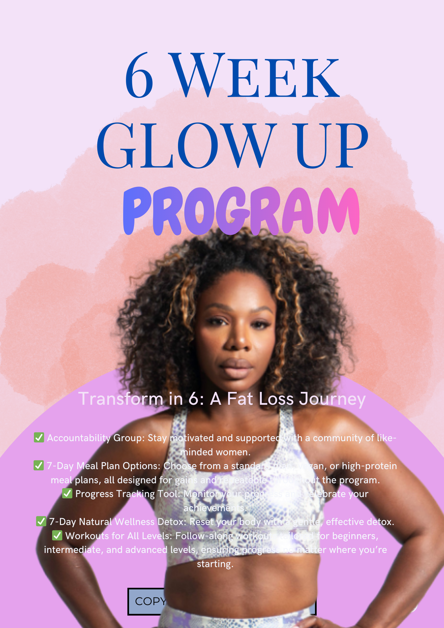 BODY FOR DAYS 6 WEEK PROGRAM!