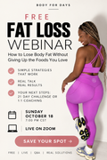 FREE Fat Loss Masterclass: Lose Fat Without Giving Up the Foods You Love!