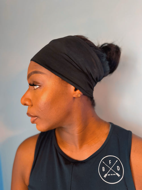 BFD Sleek HeadBand tie BLACK