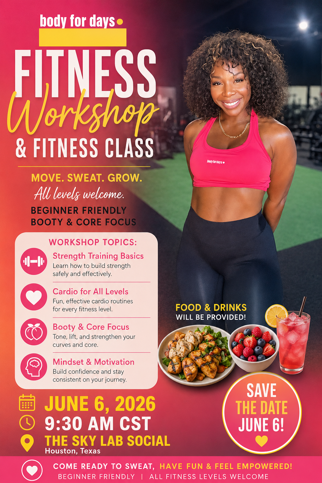 HOUSTON Body for Days Fitness Event: Meet & Greet Workshop!