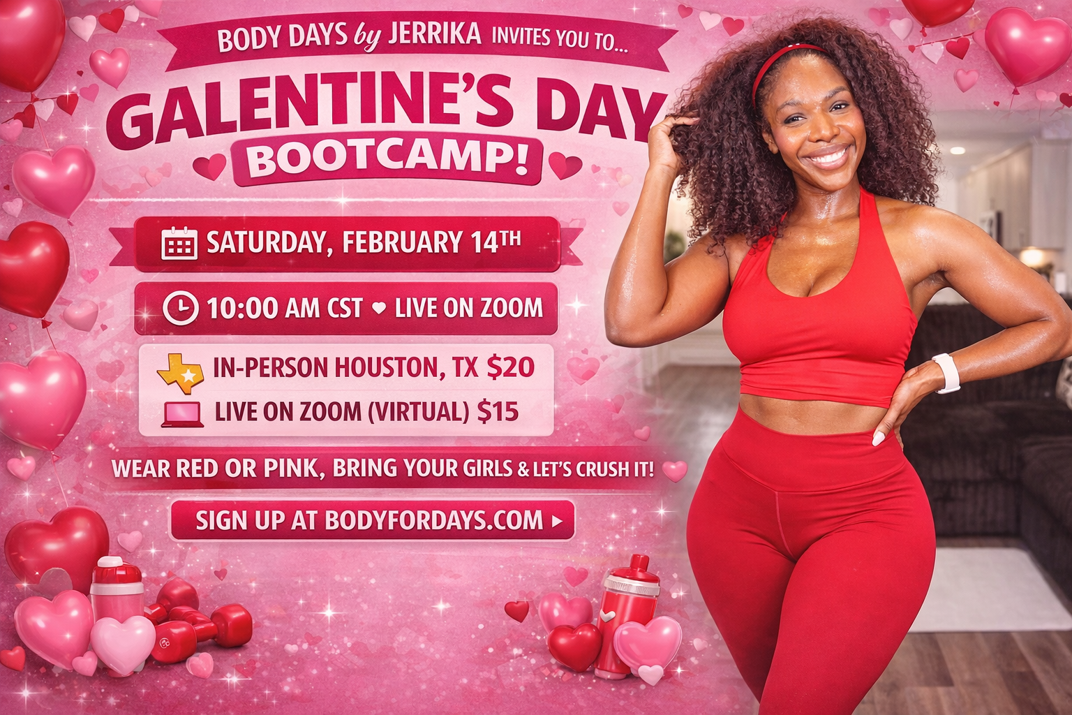 💕 BODY FOR DAYS GALENTINE’S DAY BOOTCAMP HOUSTON💕
