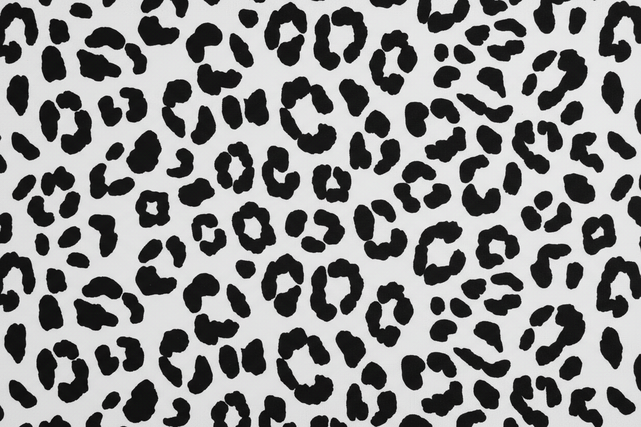 leopard white and black